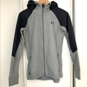 Under armour cold gear fleece zip up hoodie.